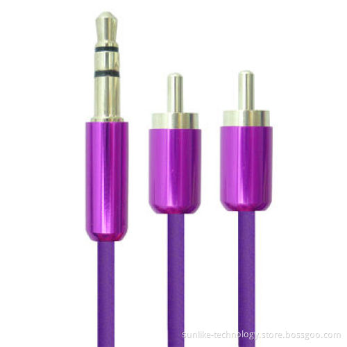 3.5mm Jack Audio Cable with Aluminum Shell Ultra Soft Wire